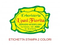 Etichette adesive per erboristerie, cosmetica, cosmesi (mm46X32)  (cod.11M )